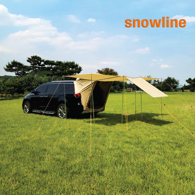 스노우라인 신형 카텐트 SNEULT010 /캠핑 현대,기아차 전용 텐트 3면 돔형 차박